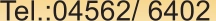 Tel.:04562/ 6402